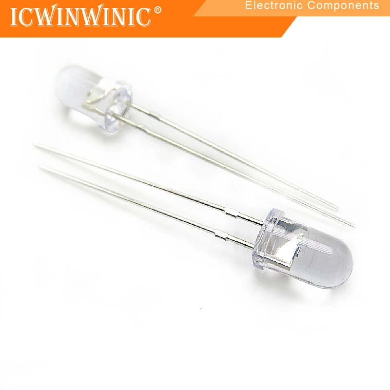 10piece PT334-6C photodiode 5mm phototransistor infrared receiver tube wavelength 940nm