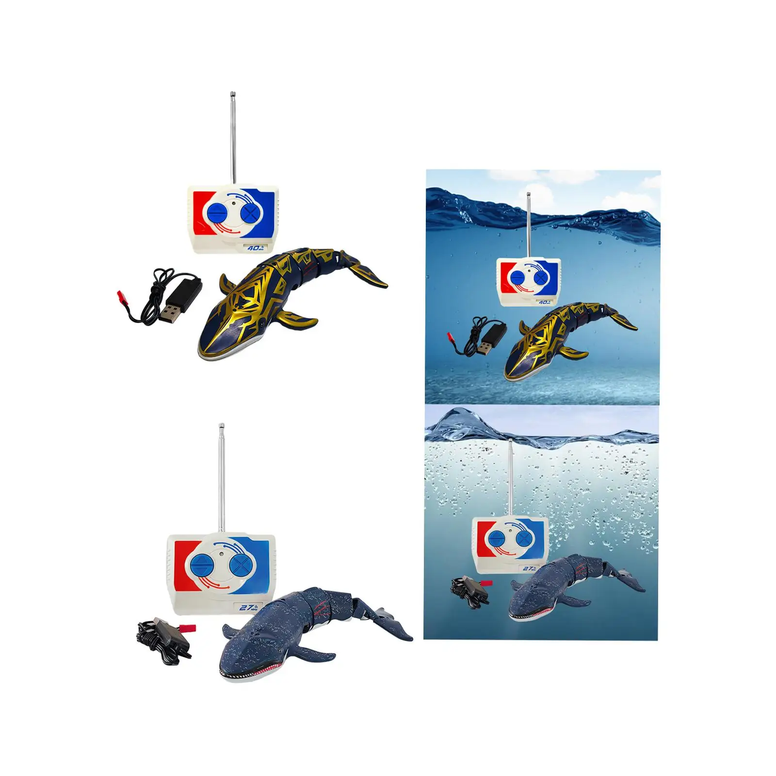 Remote Control Whale Shark Toy Practical with Spray Water Function Mechanical Whale Toy for Children Girls Boys 6+ Year Old