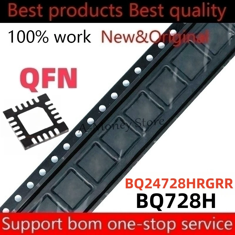 (5pcs)BQ24728H BQ728H BQ24728HRGRR QFN-20