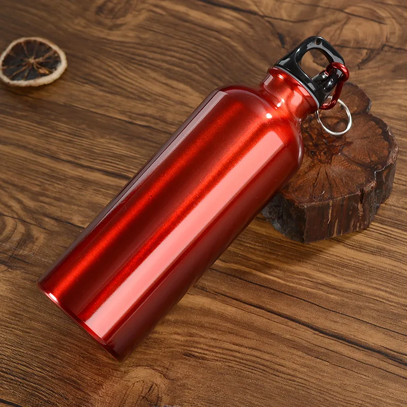 Outdoor Sports Aluminum Water Bottle Portable Water Cup Mountaineering Buckle Small Mouth Single Layer Cup