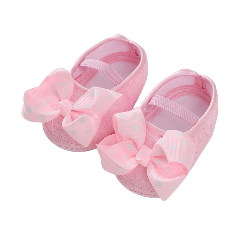 Soft Sole Mary Jane Flats das meninas do bebê, Bowknot Floral princesa vestido de casamento sapatos, berço infantil primeiros caminhantes