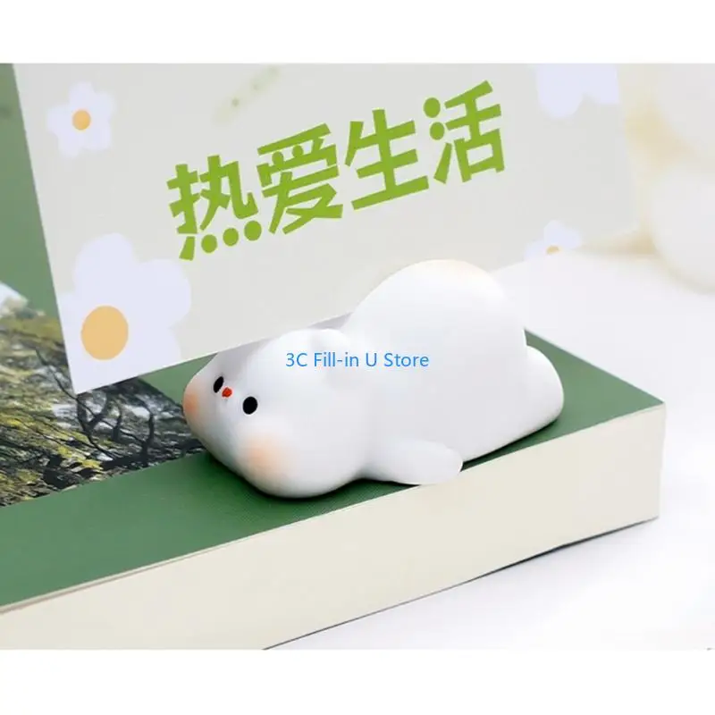 G8TA 5Pcs Animal Shaped Card Stands Resin Name Cards Stand Photo Memos Display Stand