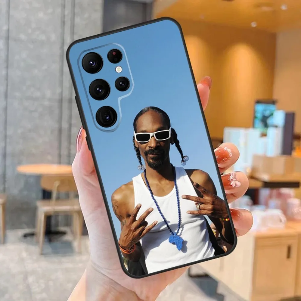 Rapper S-Snoop D-Dogg Phone Case For SamsungS24,S23,S22,S21,Ultra Pro S10,S30Plus,S9,20lite Black Cover