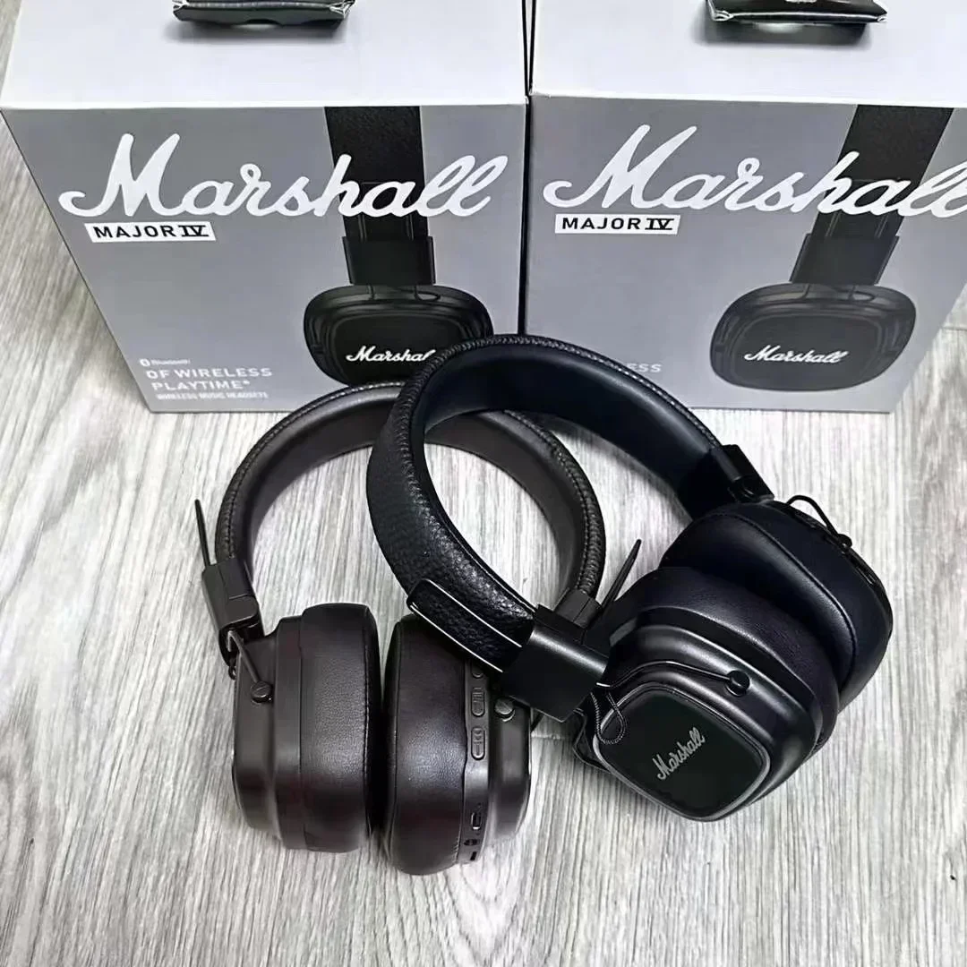 New Marshall MAJOR IV Wireless Bluetooth Headphones Heavy Bass Foldable Earphones for Music Gaming with Microphone Headset