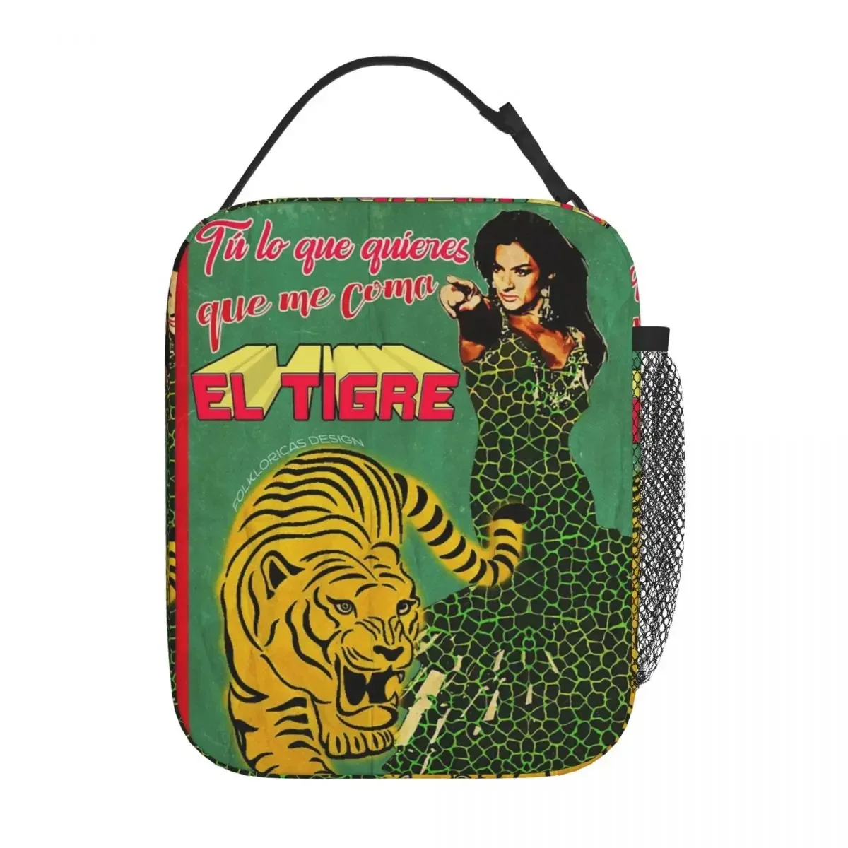 

Lola Flores Let The Tiger Eat Me Merch Insulated Lunch Tote Bag For Office Food Storage Bag Portable Thermal Cooler Lunch Boxes