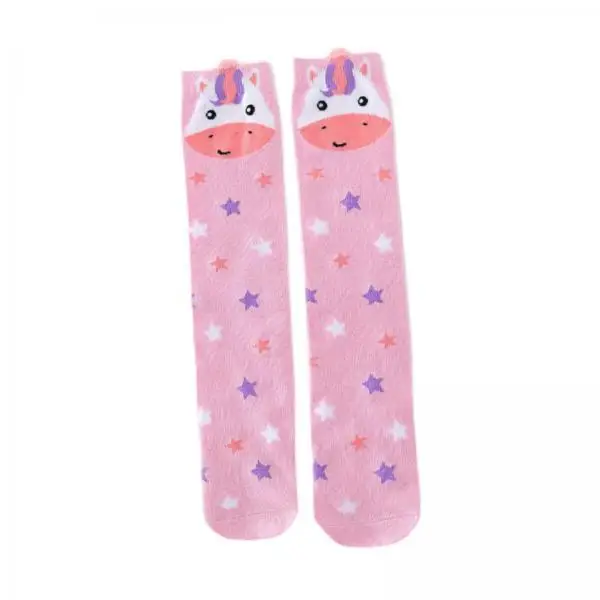 Kids Girls Knee High Socks Soft Cotton Animal Pattern Long Boot Stockings Novelty Child Socks for Children’s Crazy Days