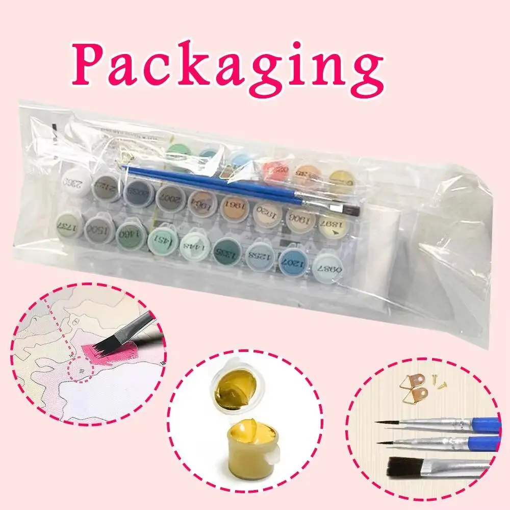 AZQSD صورة النفط الطلاء بواسطة أرقام امرأة صورة التلوين على قماش رسمت باليد ديكور المنزل الحديث #6