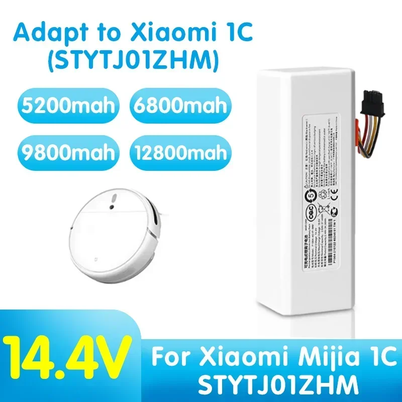 100% Original Robot Battery 1C P1904-4S1P-MM for Xiaomi Mijia Mi Vacuum Cleaner Sweeping Mopping Robot Replacement Battery G1