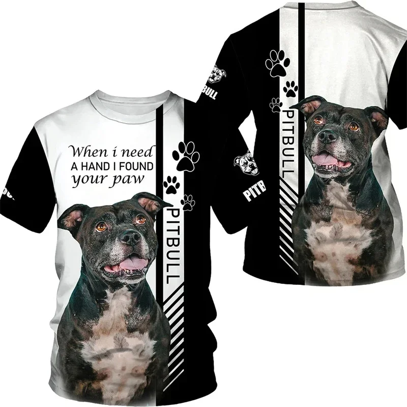 3D Printed Rottweiler Dog T Shirt Men Pet Doggy Pattern T-Shirts Summer Loose Women Kids Tee Shirts Gym Tracksuit Sportwear Tops