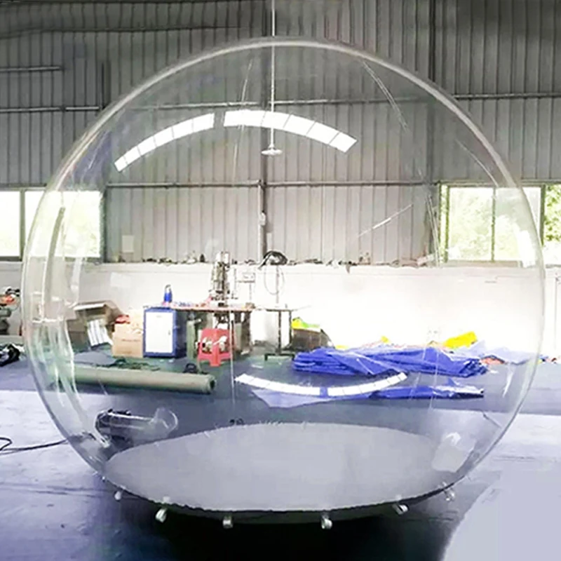Globo de nieve inflable de Navidad, casa de burbujas transparente, fondo fotográfico, tienda de burbujas, cúpula de aire, globo de nieve, telón de fondo para fotomatón
