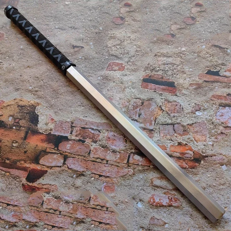 50cm Solid Outdoor Portable EDC Short Stick Stainless Steel Integrated Steel Car Emergency Window Breaking Tool