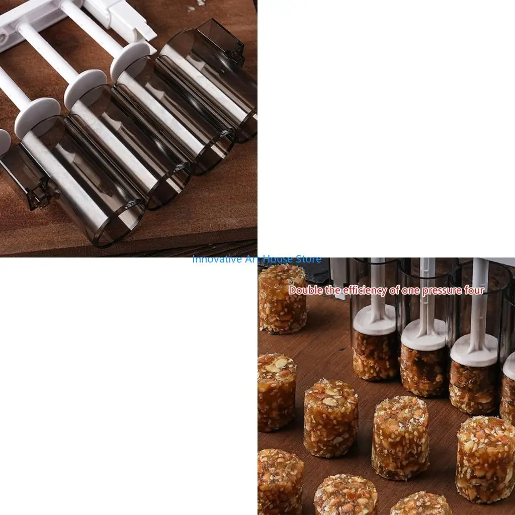 E1PC Dough Quantitative Artifact Hand-Pressed Stuffing Machine Easy to Operate Dessert Stuffing Separator for Baking Lover