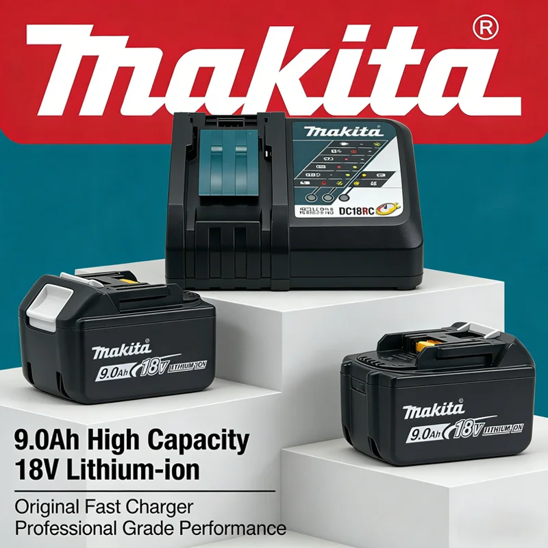 

Original Makita 9000mAh/6000mAh 18V Battery New Genuine for BL1830B BL1850B BL1850 BL1840 BL1860 BL1815 DTW700 Cordless Tools