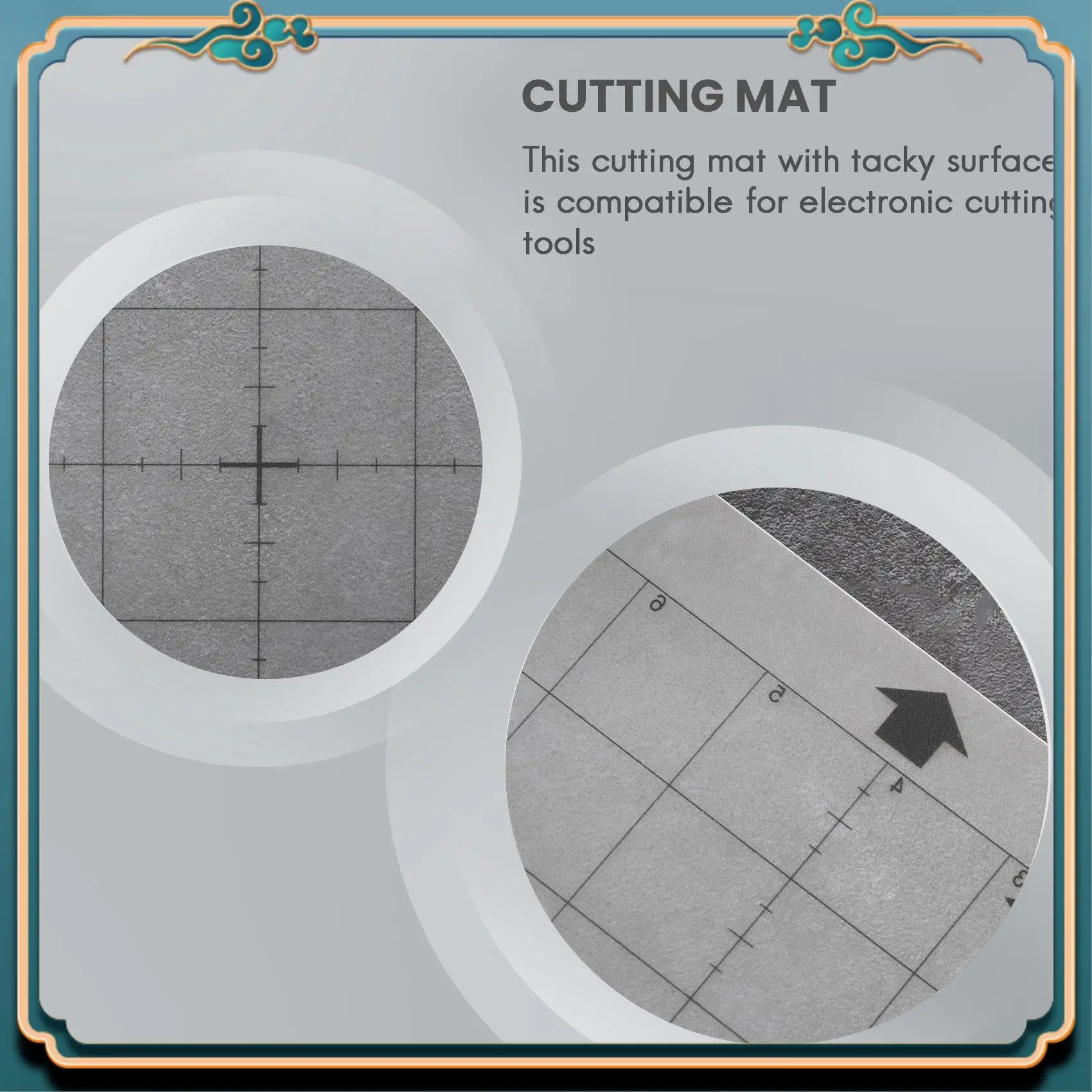 (New)-3Pcs Replacement Cutting Mat Adhesive Mat With Measuring Grid 8 By 12-Inch For Silhouette Cameo Cricut Explore Plotter Mac