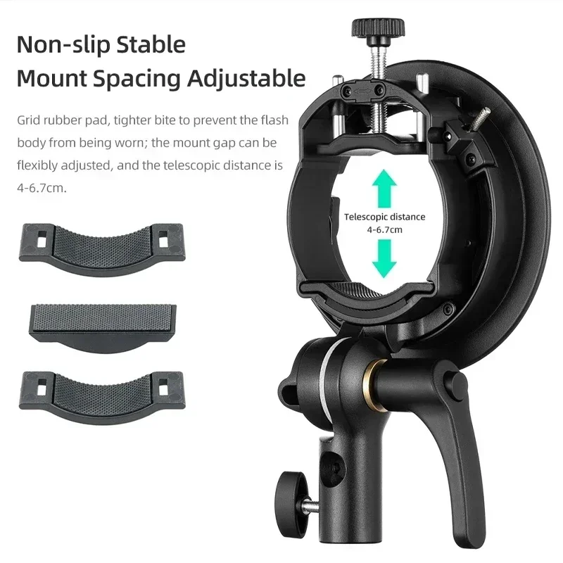 Speedlite Bracket Updated Bowens Flash Holder Mount Snoot Softbox