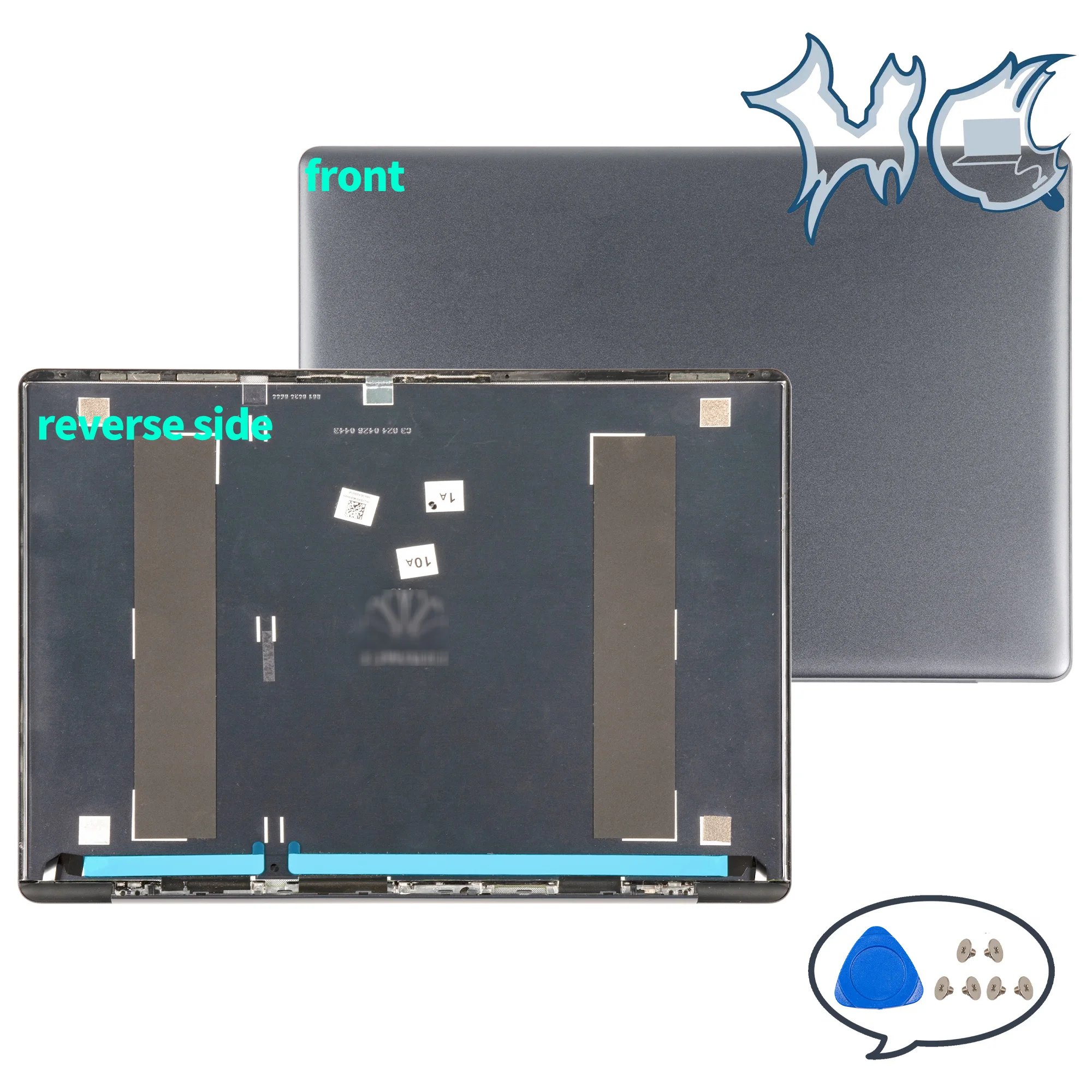 Imagem -02 - Laptop Habitação para Matebook Top Case Palmrest Caixa Inferior Dobradiças Hingecover Wrt-w29 W29l Wrtb-wfe9l Hn-w19r W19l