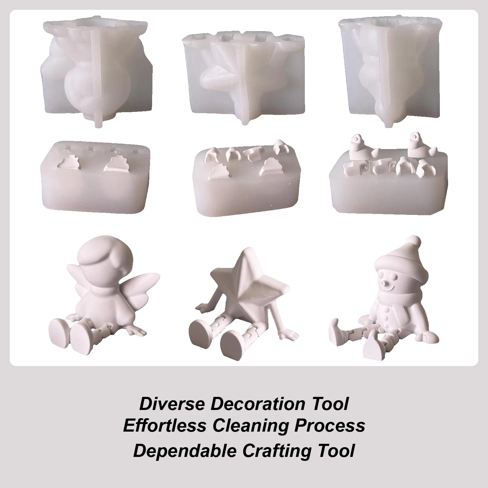 

Рождественские силиконовые формы, формы для ароматических свечей, праздничный домашний декор, формы для ароматерапевтического мыла, ароматический воск, художественное ремесло