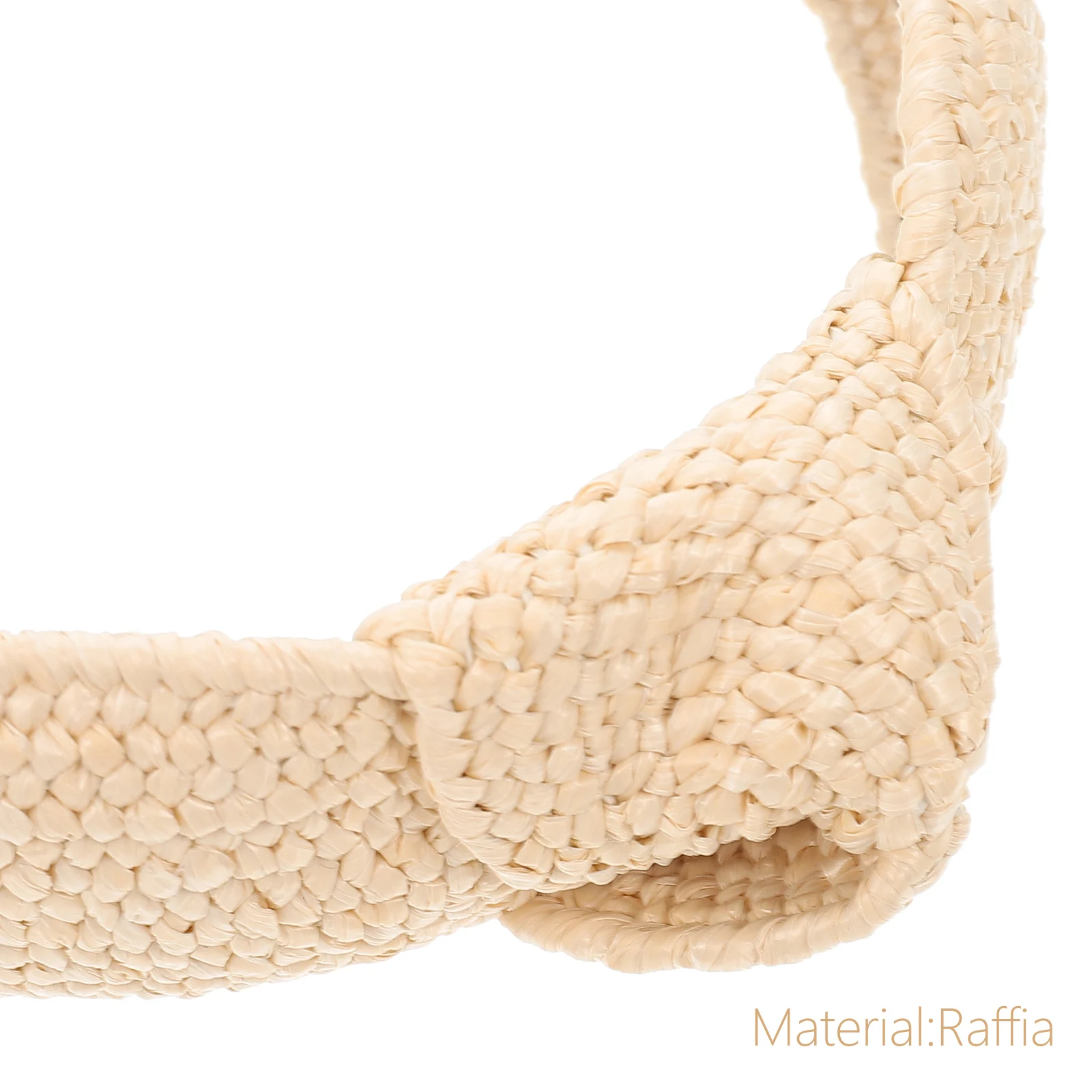 

2pcs Raffia Headbands Women Hair Ornaments Chic Bowknot Style Girl Headdress Unique Personality Headband For Face Washing Beach