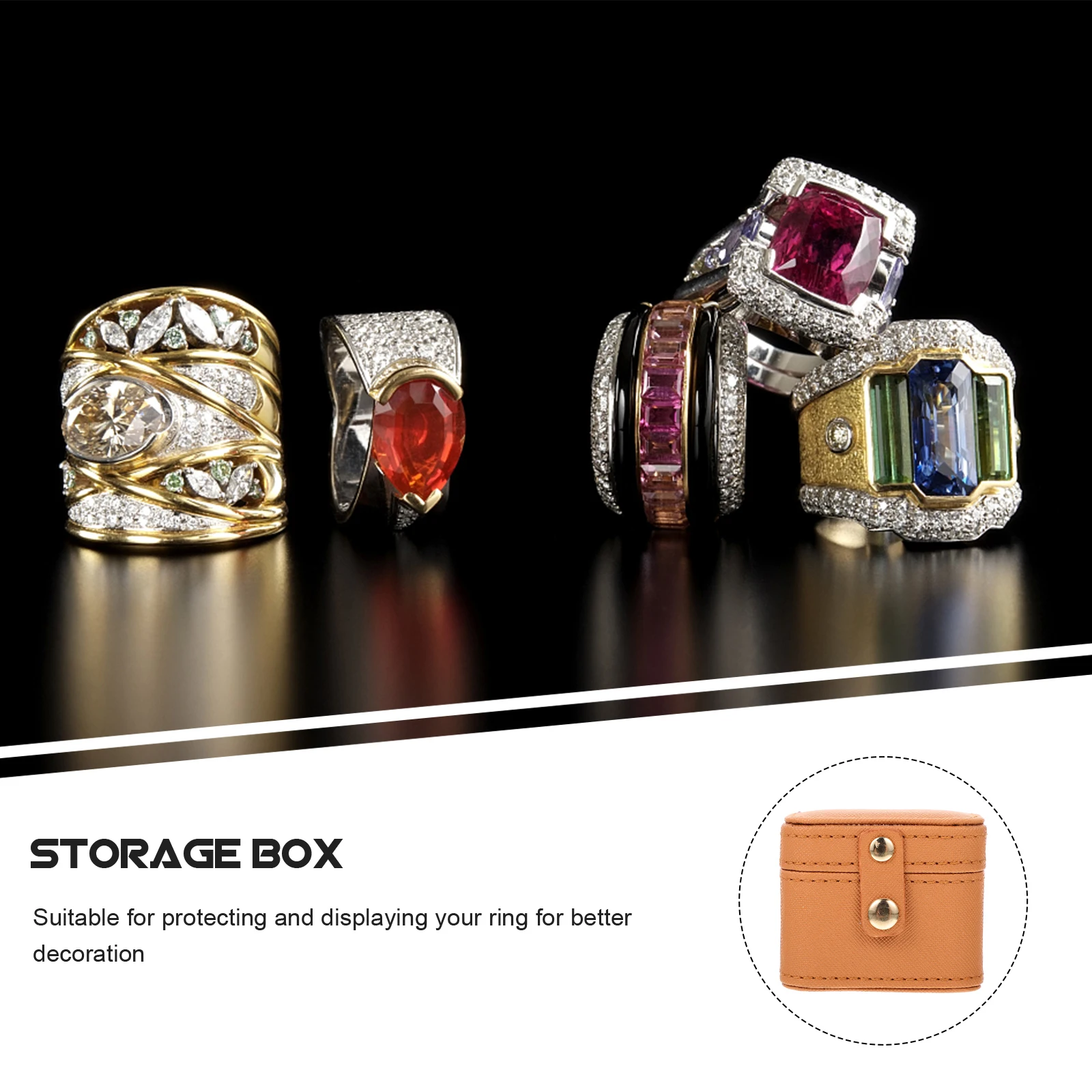 

Jewelry Box Storage Case Organizer Jewelrybox Jewellery Small Boxes Display Ring for Women Gift