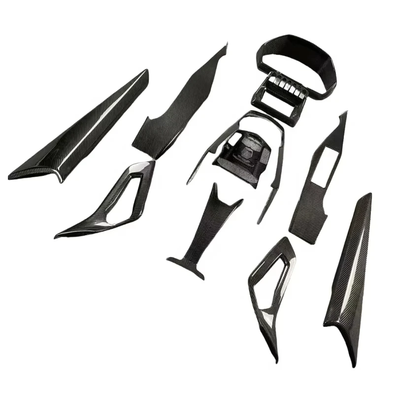 For Aventador LP700 LP720 Upgrade OEM Style Dry Carbon Interior Door Handle Center Control Instrument Panel