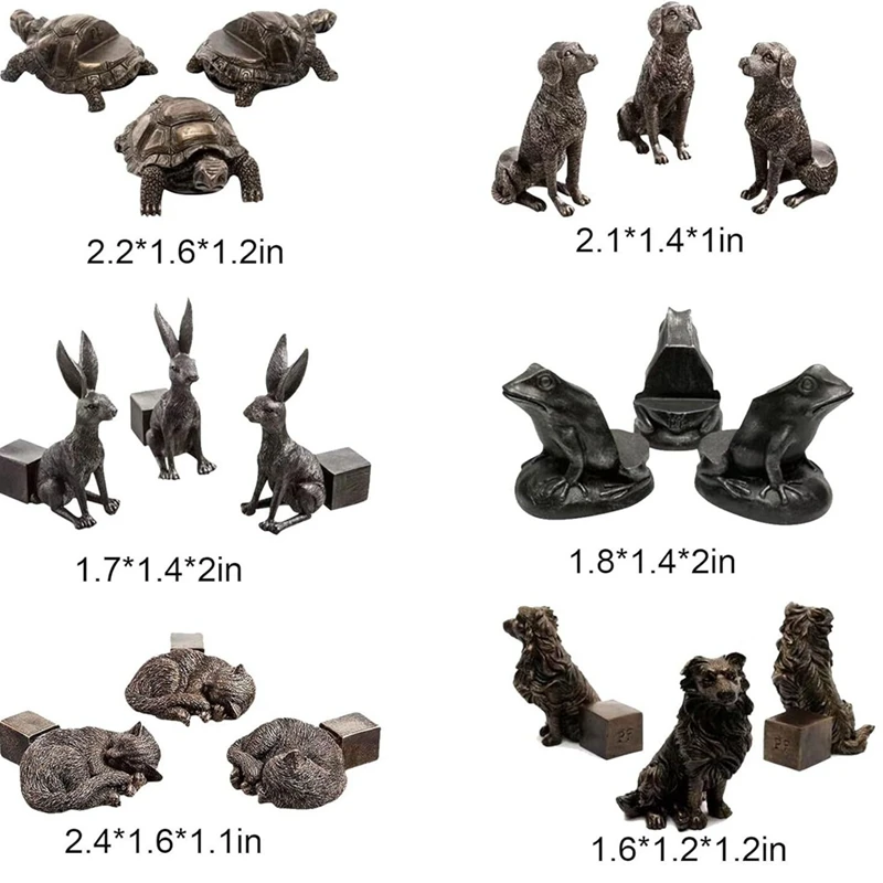 ABKO-Mini Pot Feet, Cute Animal Shaped Pots Feet Animal Figurines Ornaments Plant Pot Support Feet, For Indoor And Outdoor
