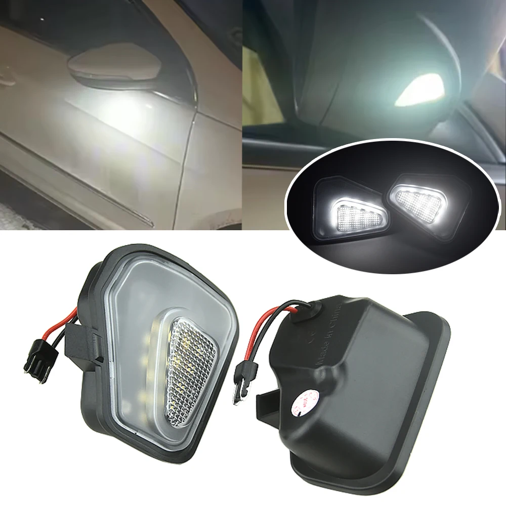 

LED Puddle Lights Welcome lamps For Volkswagen Passat B7 Passat CC Scirocco MK3 2009 2017 under side mirror lights