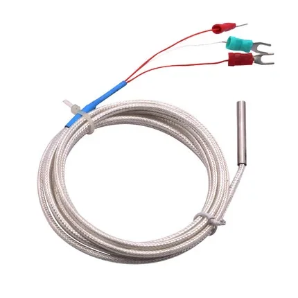 Pt100 Temperature Sensor Probe K-type Thermocouple Temperature Transmitter Waterproof Corrosion High Temperature Industrial Plat