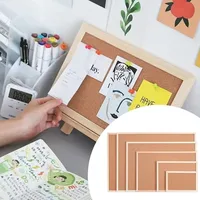 Wooden Frame DIY Cork Display Panel Soft Decorative Memo Bulletin Board Wood Hanging Letter Message Boards 3