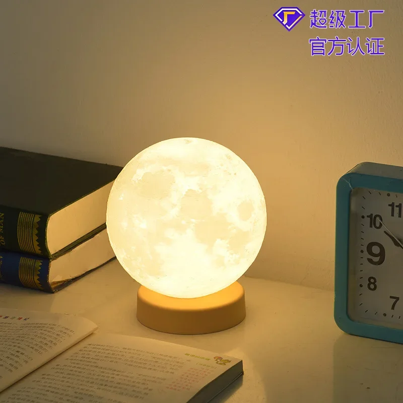 Lampe LED en forme de lune, design danois, éclairage d'ambiance, luminaire décoratif d'intérieur, idéal pour un salon ou une chambre à coucher