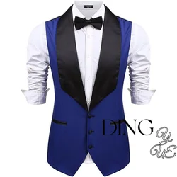 Men's Casual Business Suit Vest V-Neck Slim Fit Dress Waistcoat Vest