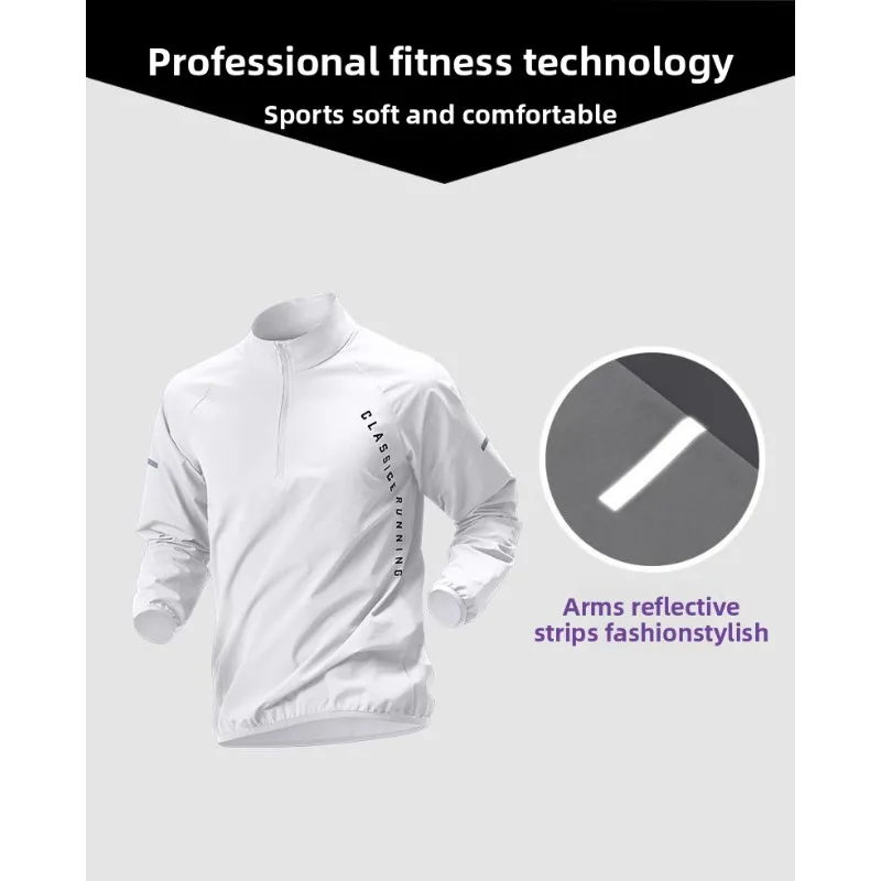 Men's Sportswear Running and Fitness Clothing Morning Running Outdoor Exercise Quick Drying Cycling Training Jacket Sports Suit