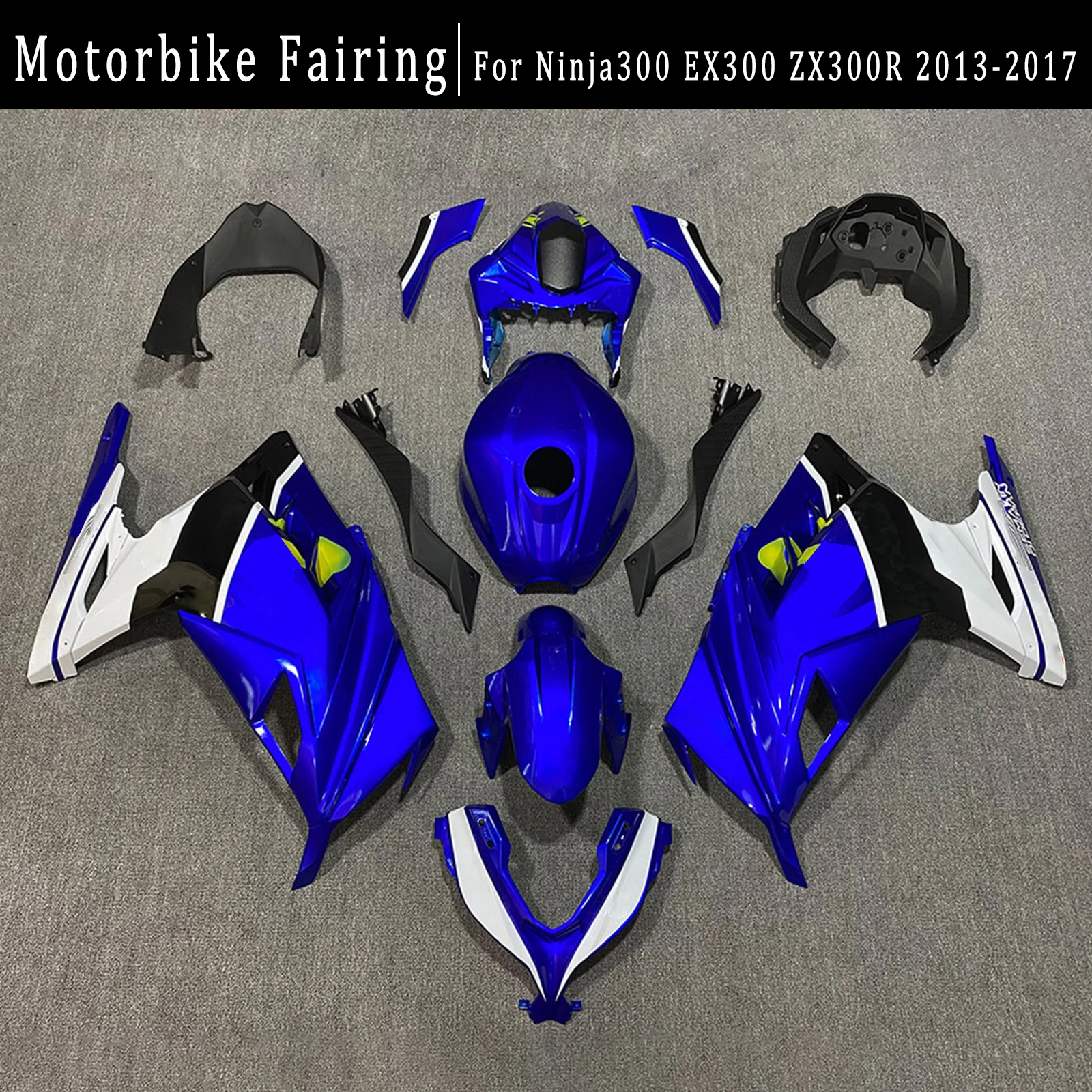 

Fit For Ninja300 EX300 ZX300R 2013-2017 Motorcycle Bodywork Assembly High Quality Injection Molded ABS Plastic Fairings