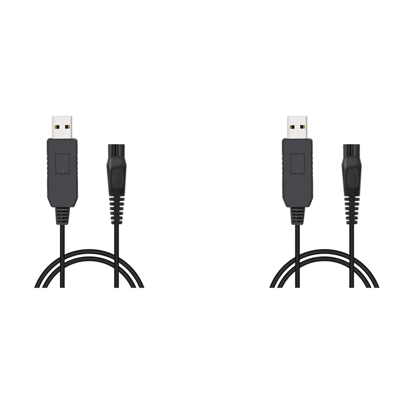 

2 шт. зарядное устройство для бритвы, 15 в USB-кабель для зарядки, шнур питания для Norelco Oneblade QP6520 QP6510