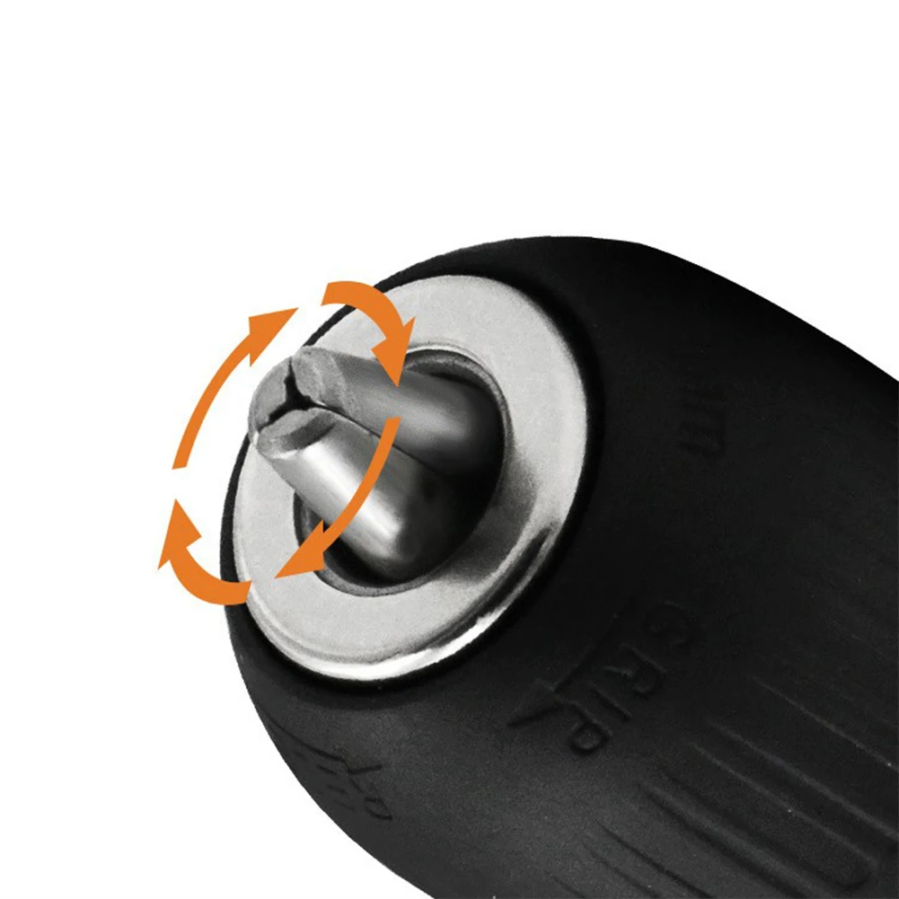 

Металлический самозажимной сверлильный патрон 2-13 мм с шестигранным адаптером для надежного крепления сверл и эффективной работы