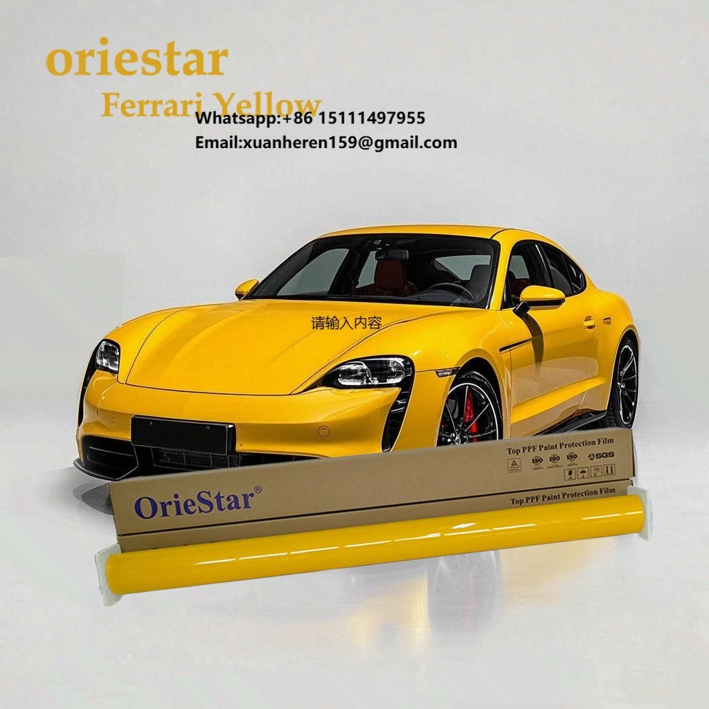 USA Luxury Car Films 5-Year Self Healing Anti Scratch UV Proof TPU Body Position Yellow Color Changing Yellow Color Car Films