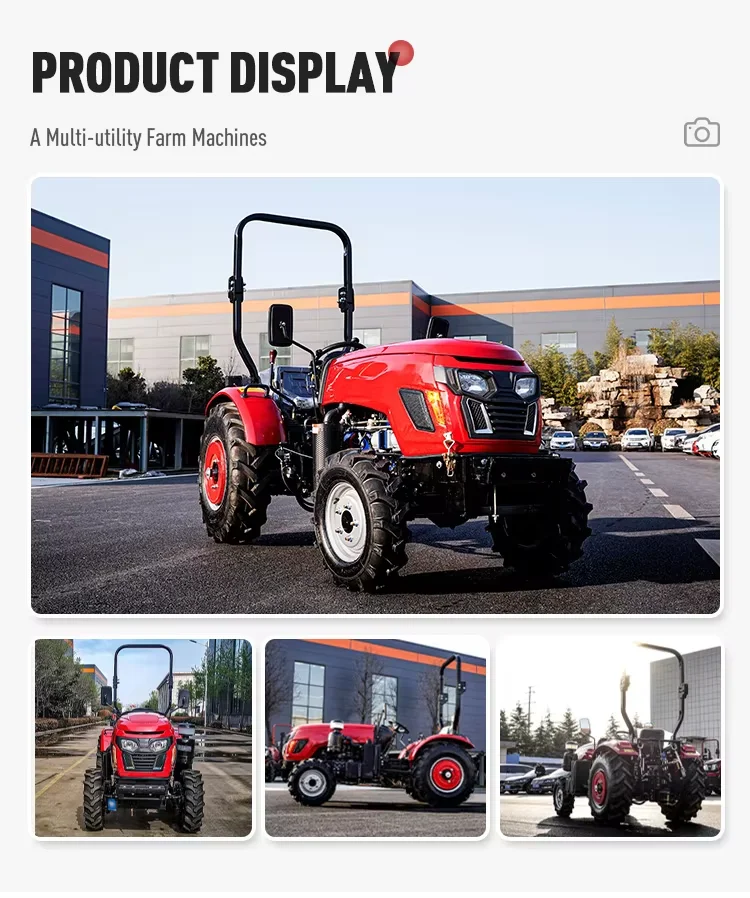 四輪駆動50~100馬力農業トラクター、4X4農業用温室ホイ - Tractor Backhoe のレビューと価格