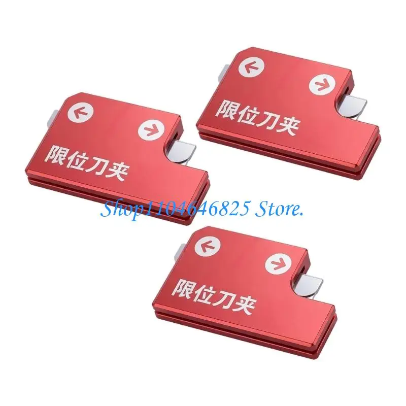 Workbenches Repair Limit Clip Aluminum Alloy Edges Guide Phone Repair Limit Cleaning Tool Holder for Controlled Scraping and