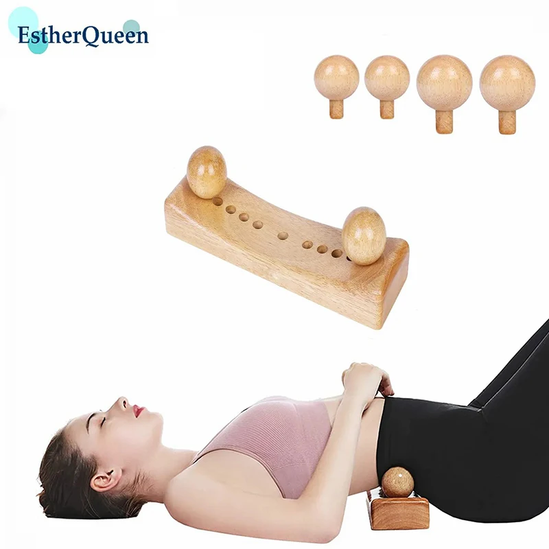 EstherQueen Gua Sha Psoas Release Tool Body Massage For Muscle Back Bain&Pain Relief,Trigger Point Physical with 6 Heads