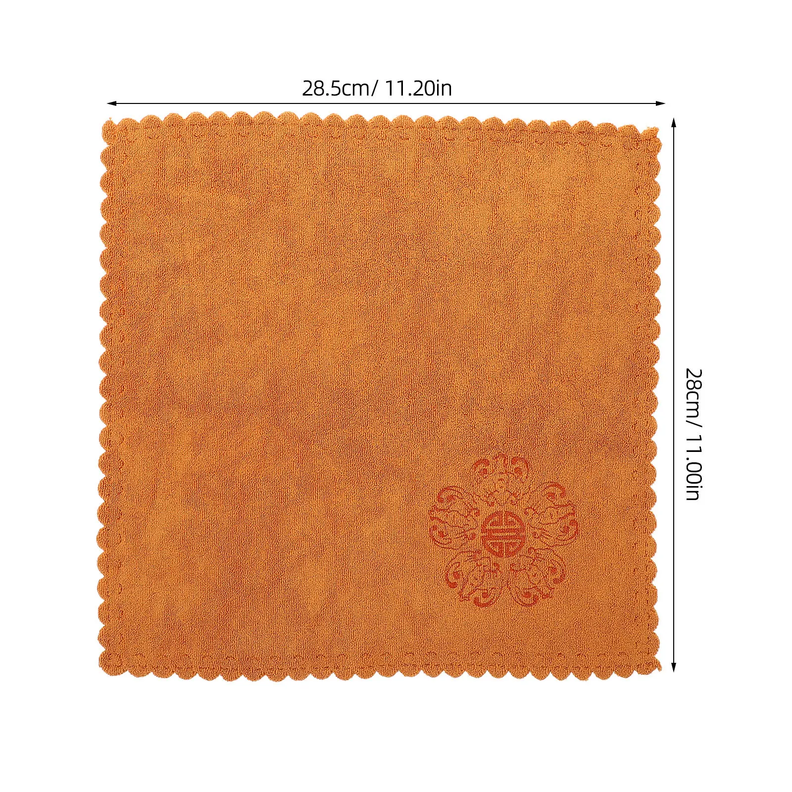 Toalha de chá absorvente grossa quadrada 30x30cm impressa toalha de prato de secagem rápida toalha de cozinha para festa de chá