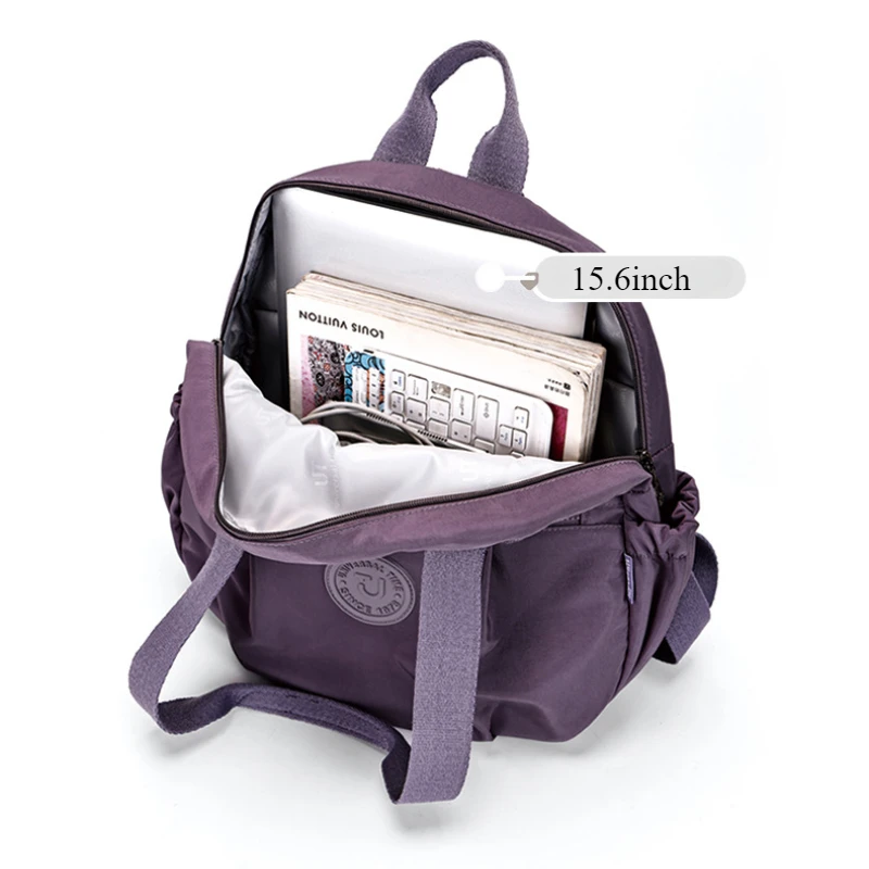 حقيبة ظهر عصرية جديدة للنساء حقائب ظهر للسفر خفيفة الوزن بسعة كبيرة 15.6 بوصة حقائب ظهر للكمبيوتر المحمول حقيبة كتف متعددة الأقسام