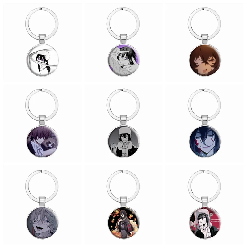 Anime Bungo Stray Dogs Keychain Character Fyodor Fan Art Key Chain Bag Accessories KeyRing Jewelry Fans Collect Friends Gift