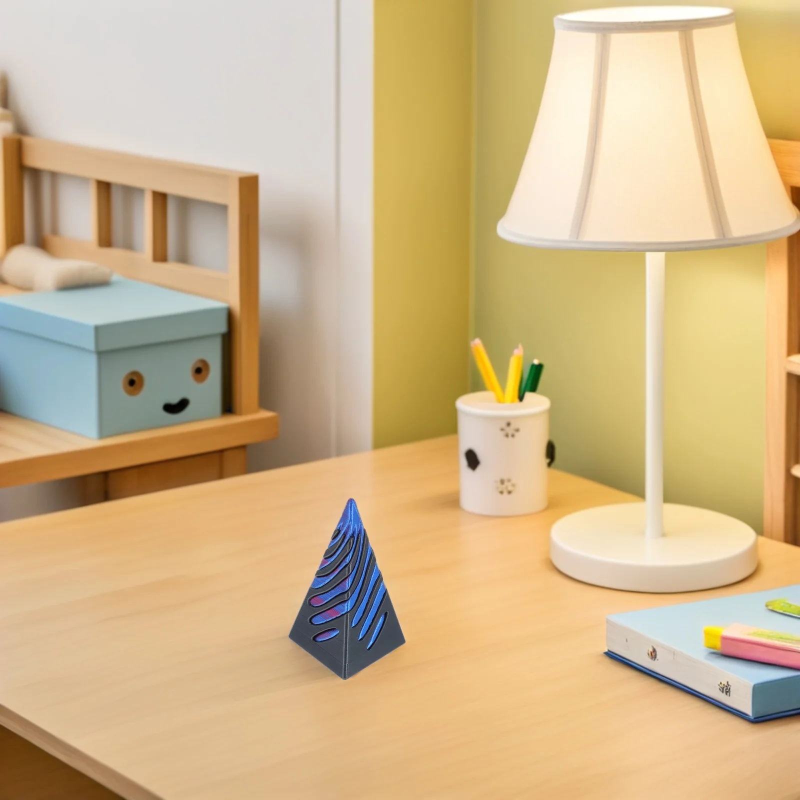 

3D печатная спираль для детей и взрослых, уникальный дизайн с иллюзией, снятие стресса, ручной настольный конус-пирамида, сенсорный