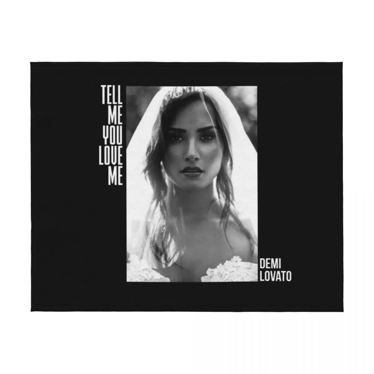 ديمي لوفاتو، أخبرني أنك أحبني رمي بطانية أريكة سرير ديكور ديكور سرير نزهة البطانيات #2