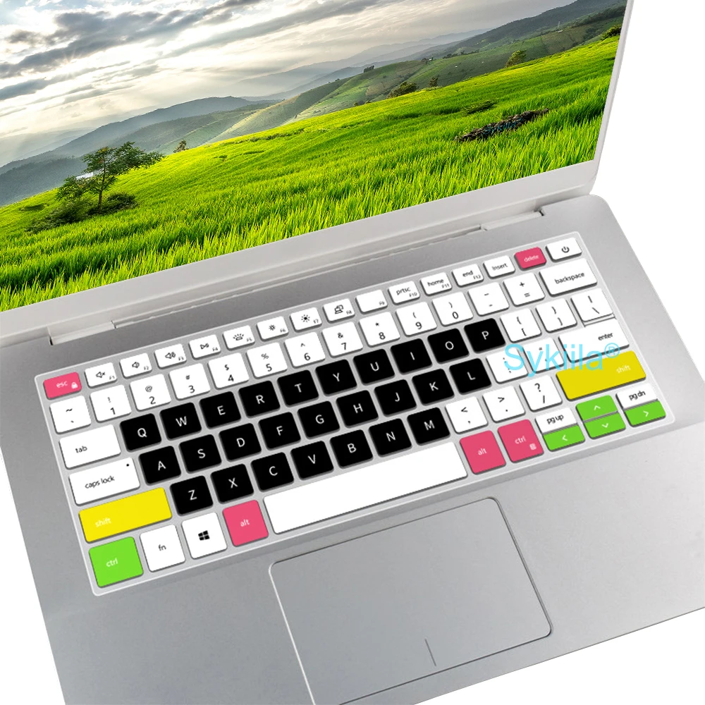 Keyboard Cover for Dell Inspiron 14 Plus 5000 7000 5410 5414 5418 5420 5425 7415 7420 7425 Silicone Protector Skin Case 2 in 1