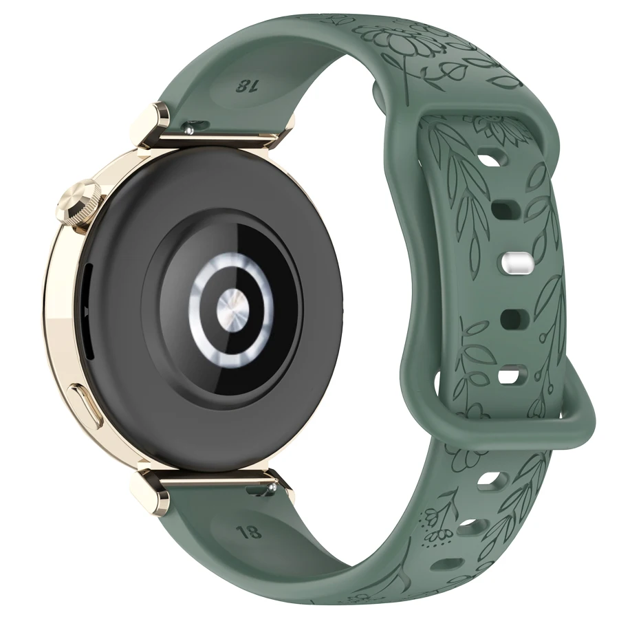 18mm 20mm 22mm 3D Siliconen Band voor Samsung Galaxy Horloge Gear S3 Universele Armband voor Huawei Xiaomi Amazfit 18/20/22mm