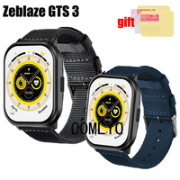 3in1 for Zeblaze GTS 3 Smart Watch Strap Band wristband Nylon Canva women men Belt Screen Protector