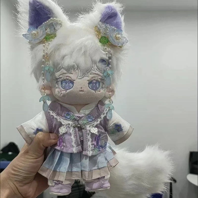 

Stuffed 20cm Anime Game Little Fox Butterfly Cartoon Plush Doll Toy COS Dress-up Children Adults Collectible Cotton Gifts