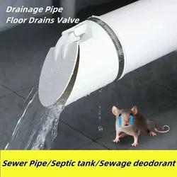 50-160mm Drain Pipe Check Valve Anti-stink And Anti-insect Drainage Pipe Cover Filter PVC Plumbing Non Return Valves Part