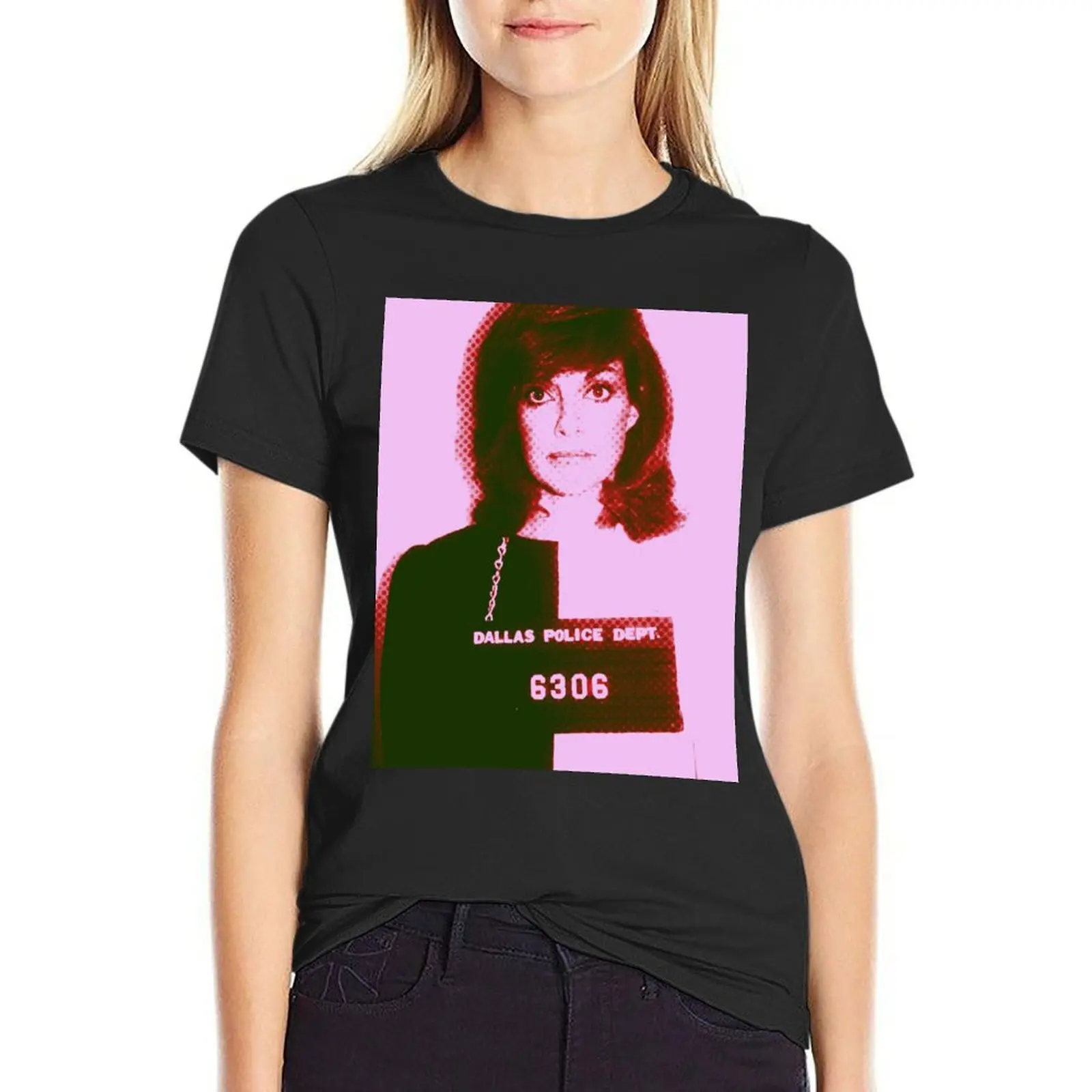 

Sue-Ellen Ewing Mug shot T-Shirt Blouse shirts graphic tees korean Women's clothes