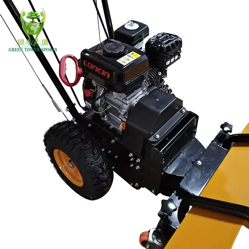 6.5HP Artificial Grass Brush Tool Power Broom Turf Cleaning Tool Combing Machine for Garden Landscape Sports Field